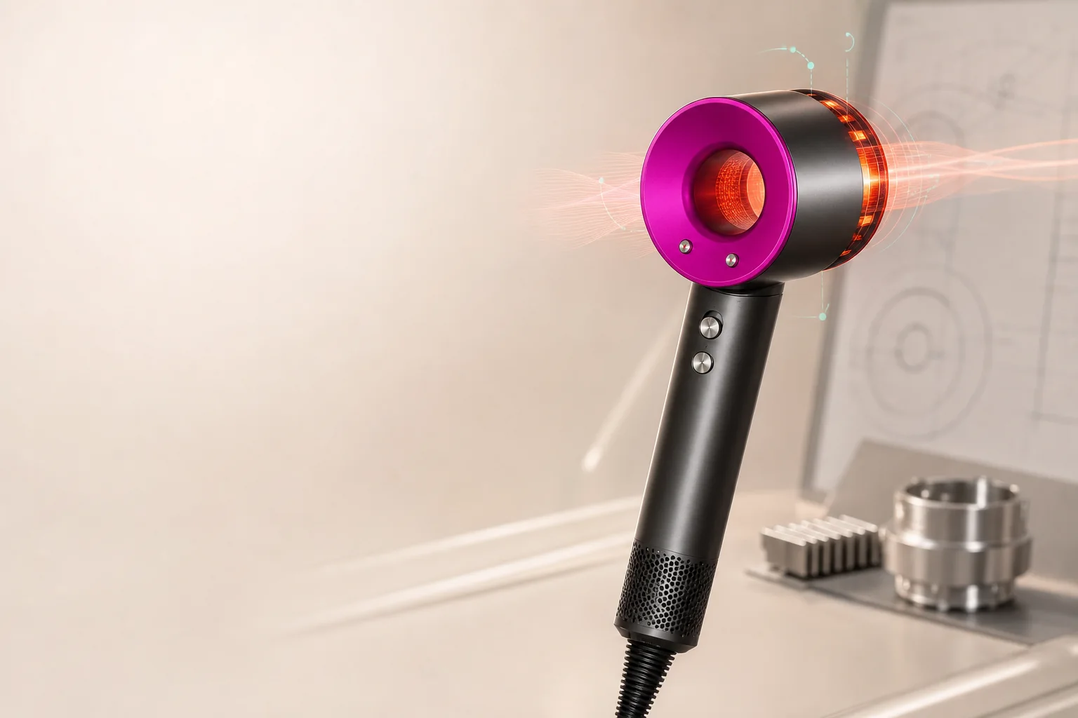 Infrared hair dryer