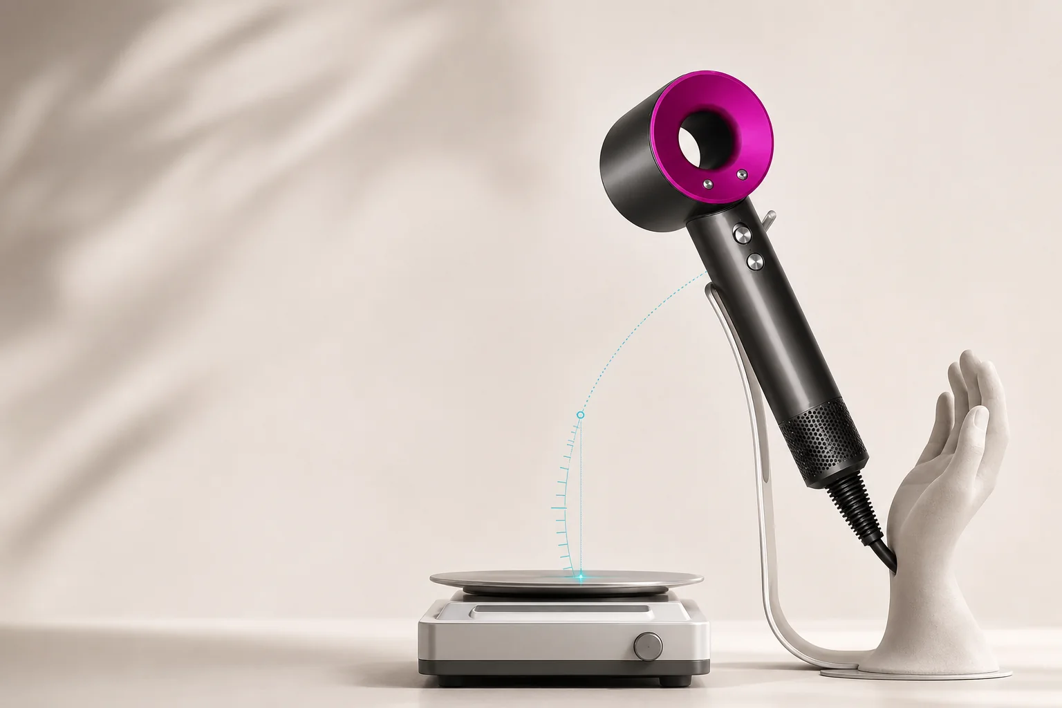 Lightweight hair dryer