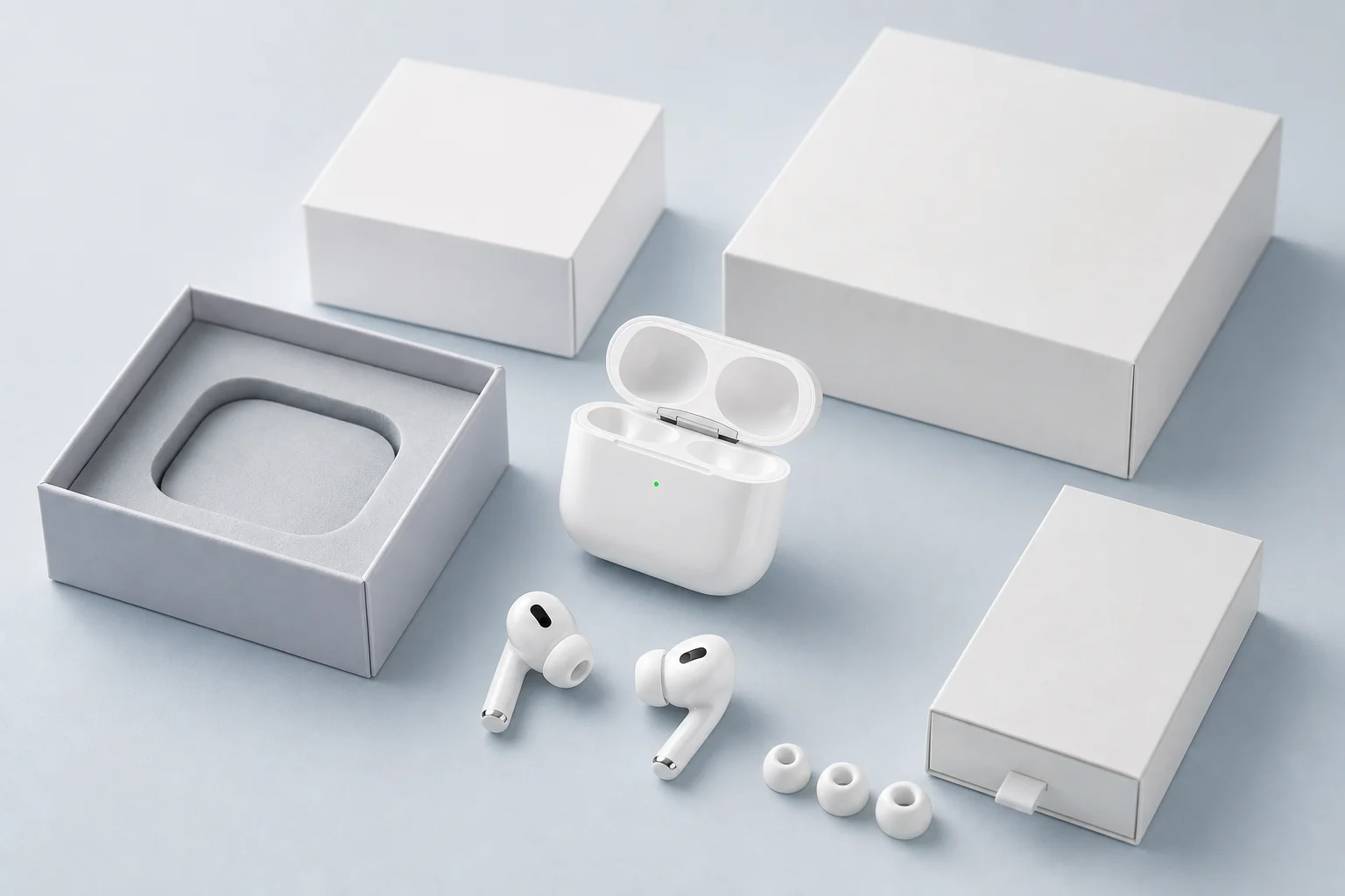 Private label packaging options for noise cancelling earbuds